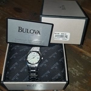 Bulova Diamond Stainless Steel watch